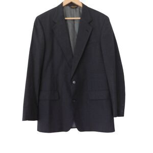 BROOKS BROTHERS Dark‎ Gray 2 Button Suit Blazer Sport Coat 40L 100% Wool